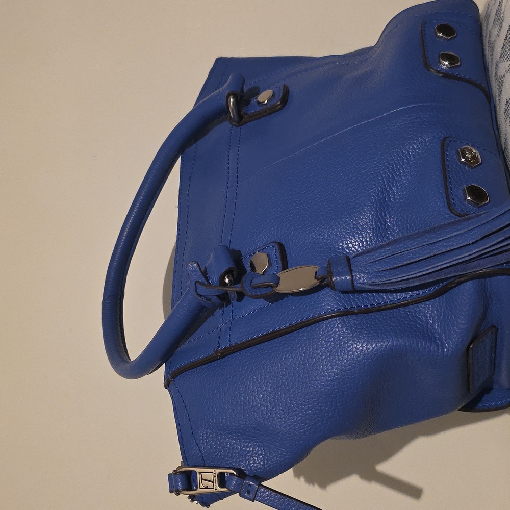 Tignanello Blue Leather Handbag - Picture 8 of 9